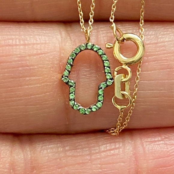 Alemdara Hamra Hand of Hamsa Necklace - Picture 6 of 11